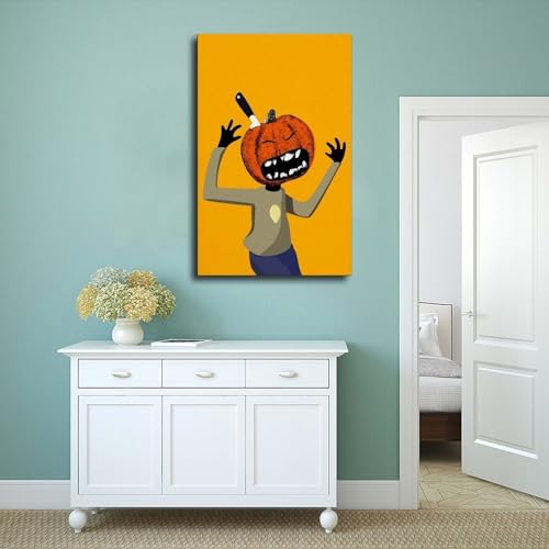 Poster sur toile citrouille grand format 61x91.4 cm design - 4