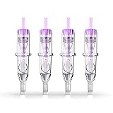 Wormhole Tattoo Cartridge Needles, 20pcs 5F Disposable Tattoo Needle Cartridges Standard 5 Flat Shad