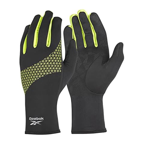 Guantes Reebok RRGL-12201 para Correr con Tecnología Táctil Inteligente y Palma de Silicona Cover