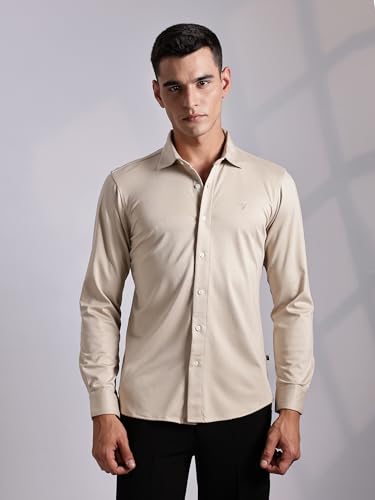 Image of Thomas Scott Men's | Tencel Fabric | Solid | 4 Way Stretchable | Lightweight | Moisture Absorb | Wrinkle Free | Shirt