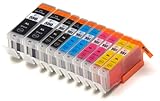 10 Multipack de alta capacidad Canon PGI-550 , CLI-551, Canon 551, Canon 550 Cartuchos Compatibles 2 negro pequeño, 2 ciano, 2 magenta, 2 amarillo, 2 negro grande para Canon Pixma iP 7250, Pixma MG5450, Pixma MX925. Cartucho de tinta . CLI-551BK , CLI-551C , CLI-551M , CLI-551Y , PGI-550BK © 123 Cartucho