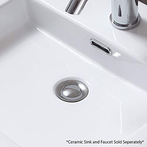 Luxier Ds04-Tc 1 1/2" Bathroom Faucet Vessel Vanity Sink Pop Up Drain Stopper With Overflow Chrome #TOP2