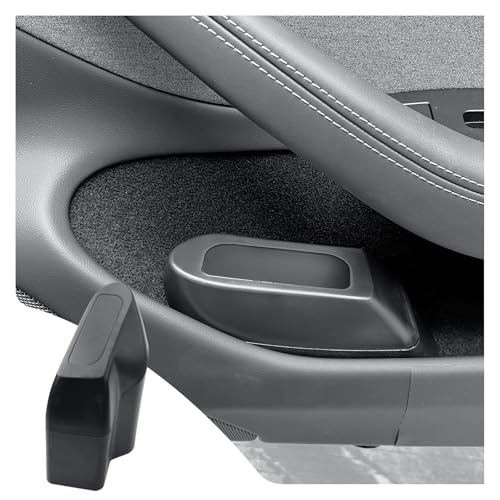 Image of LUWU Car Trash Can Compatible with 2018-2025 Tesla Model3 & ModelY Interior Accessories with Lid Portable Mini Trash Bin Leak-proof (Right)