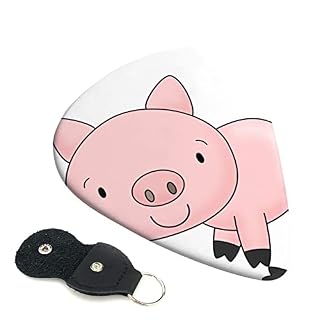 Cartoon Pig Lot de 6 médiators pour guitare acoustique, guitare électrique, basse, ukulélé – fins, moyens et épais. - Les Beatles, Paul McCartney, John Lennon, RIngo Starr, George Harrison
