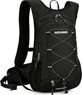 Arvano Bike Backpack, Breathable Waterproof Cycling Mountain Bicycle Rucksack for Men Women Kids, Lightweight Biking Daypack Ski Sport Bags Gift for Running Hiking Trekking