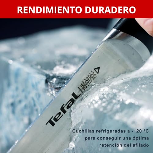 Miniatura 5 de Tefal Ice Force - Cuchillo Universal 11 cm, Acero Inoxidable | Tecnología Ice Force -120°C, Hoja Resistente a la Corrosión, Mango Remachado, Corte Preciso, Seguro y Duradero