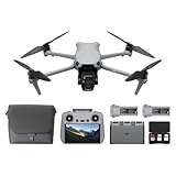 DJI Air 3S Fly More Combo (RC 2 Screen Remote Controller), Drone with 1' CMOS Wide-Angle & Medium Tele Camera for Adults, 4K/60fps, Omnidirectional Sensing & 3 Batteries for Extended Flight Time
