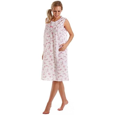 Lady Olga Poly Cotton Sleeveless Summer Nightie 24317 Pink 18-20 Cover