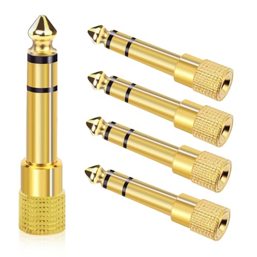 5-Pack 3.5mm to 1/4 Adapter Headphone Adapters