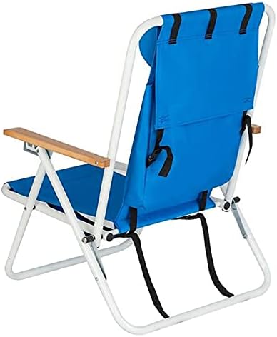 Miniatura 7 de Silla reclinable para patio, tumbona reclinable para camping, piscina, soportes de playa, muebles de camping, silla reclinable plegable, silla de