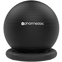 Algopix Similar Product 4 - Pharmedoc Exercise Ball Chair with Back