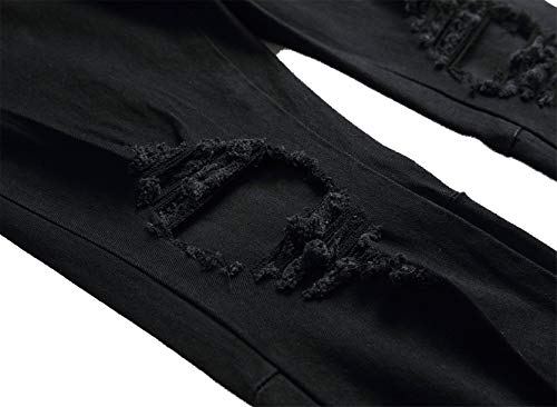 Men's Ankle Zipper Jeans Slim Fit Ripped Distressed Stretch Denim Pants Vintage Style Motorcycle Jean Trousers4