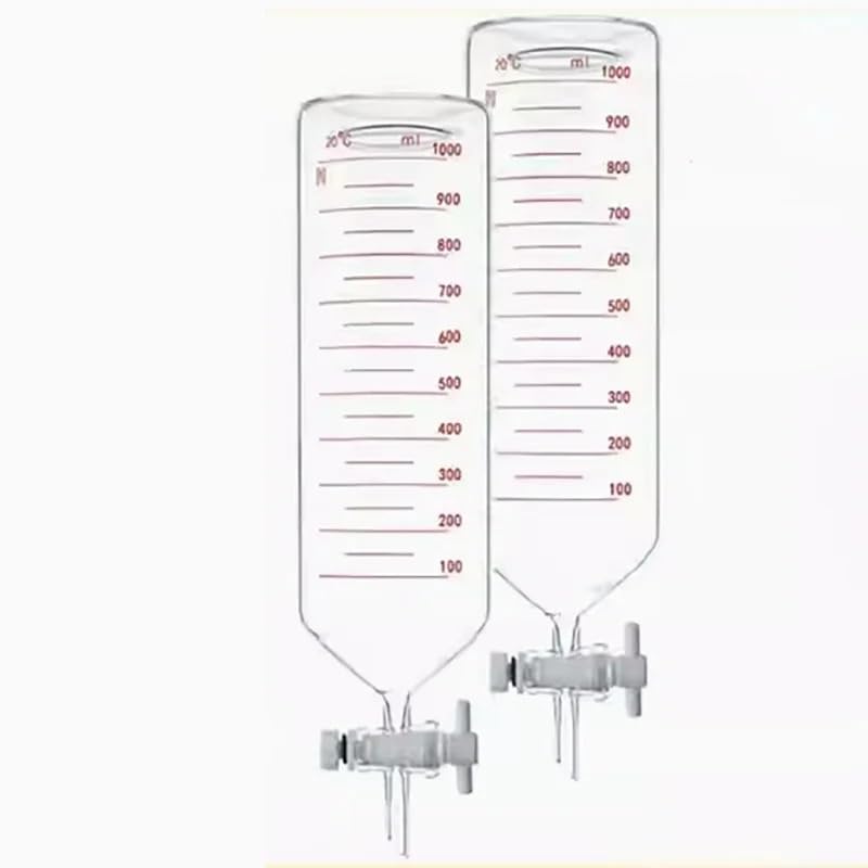 Bottiglia for estrazione da laboratorio in vetro da 1000 ml con imbuto estrattore a getto-1pz