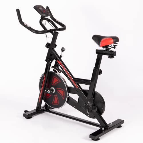 Fitnessbike - mit LCD Display, Ergometer, Pulsmesser, Sitz und Griff verstellbar, max 120kg - Heimtrainer Fahrrad… – Bild 5