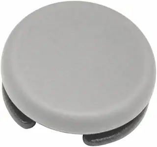交換用グリップキャップ プラスチック製 3DS/LL対応 アナログスティック用 滑り止め 耐摩耗 操作快適 修理パーツ 簡単取り付け(グレー)