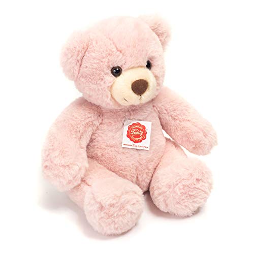 Ours en peluche rose Teddy Hermann 30 cm avec rembourrage recyclé
