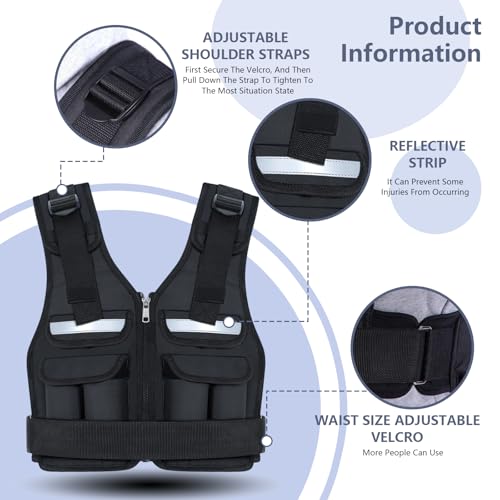 Gilet de poids réglable haut de gamme de 0,9 kg à 7 kg pour entraînement de course