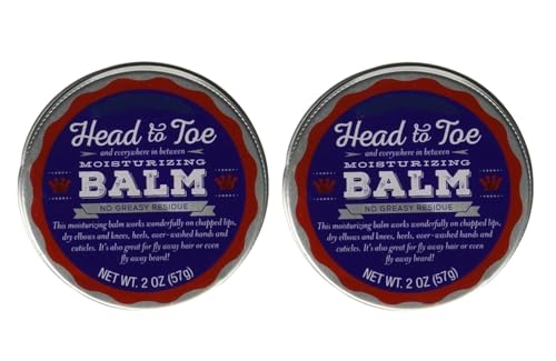 Head to Toe Moisturizing Balm, without Greasy Residue 2oz/57g – Pack of 2