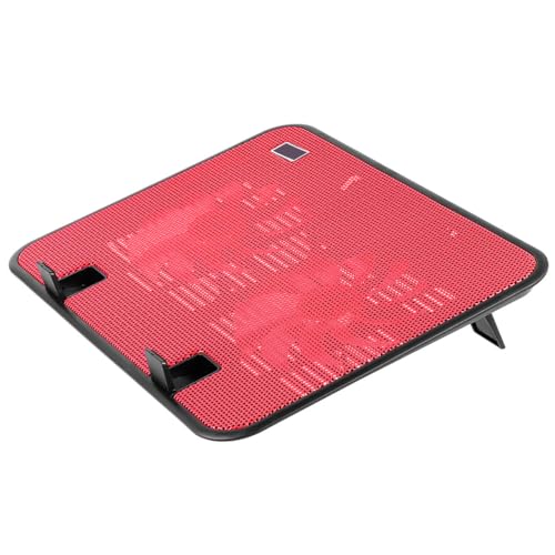 Doble ventilador silencioso Hemobllo para refrigerar portátiles con base de metal USB