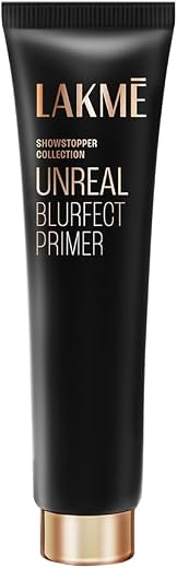 Lakme Unreal Blurfect Primer- Mini, Blurs Pores, Mattifies &amp; Absorbs Excess Oil - Non Sticky skin, Lightweight &amp; Waterproo...