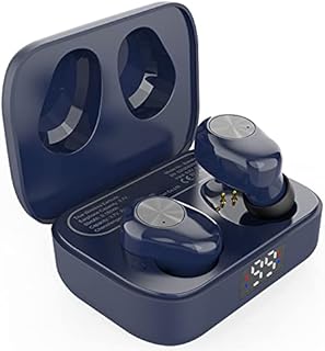 Amazon Brand - Eono wireless earbuds Eonobuds 1 wireless bluetooth earphones with Clear Sound, IPX7 Waterproof, USB C charging, Bluetooth Headphones in Ear for Work, Home Office (NavyBlue)