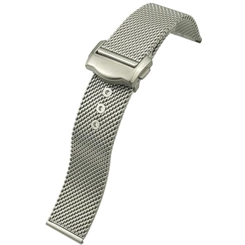 Bracelet montre 20mm acier tissé pour un confort quotidien