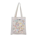 MINIGIU Savannah Gift Savannah Trip Gifts Savannah Tote Bag for Traveler Moving to Savannah Gift (Savannah Tote Bag)