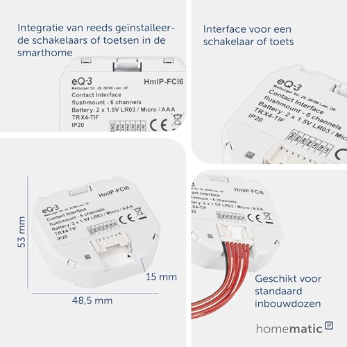 Homematic Ip Domotica Interfaccia Di Contatto - 3