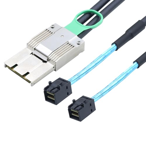Câble SFF-8088 vers SFF-8643 actif double express iPass mini SAS HD 8x