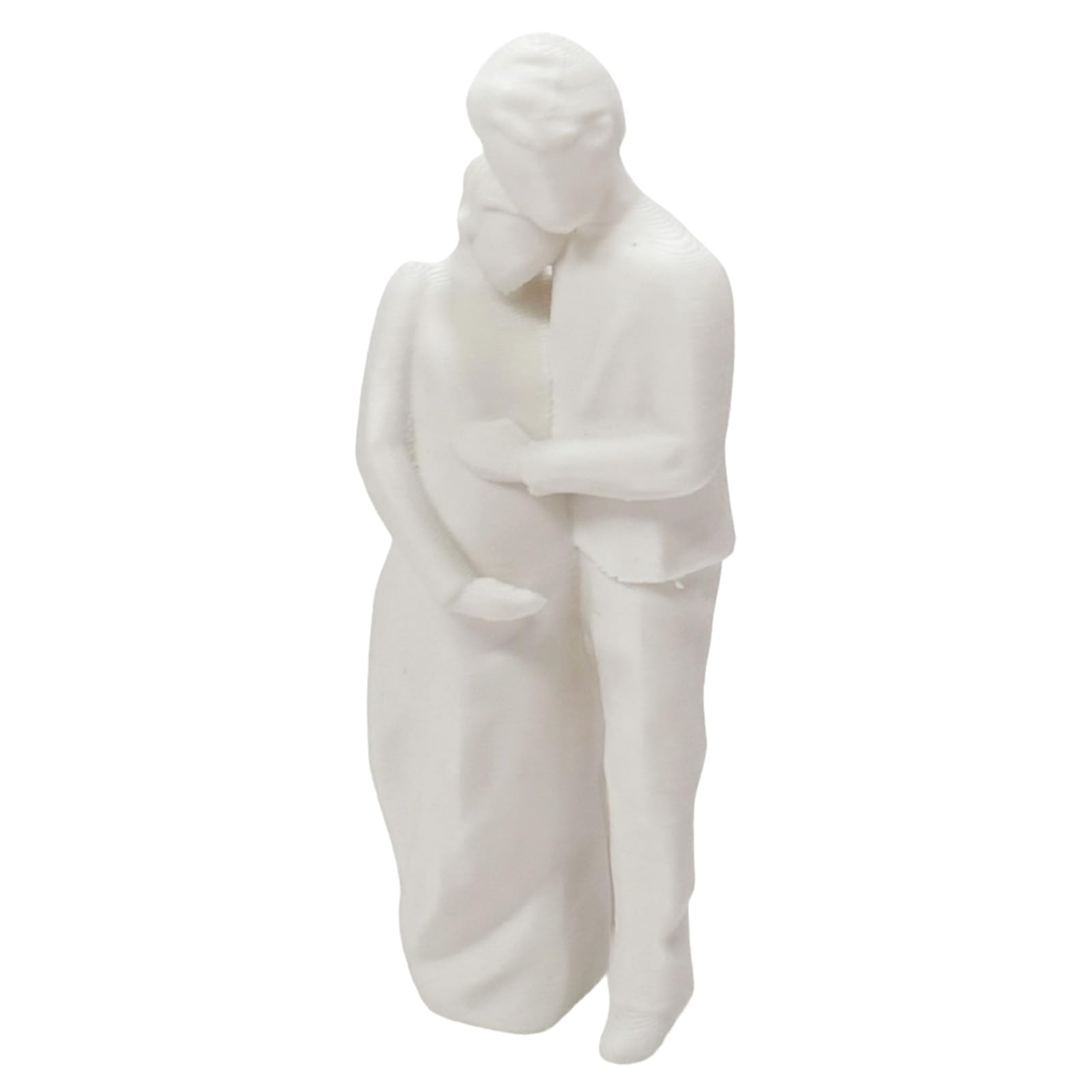 Glifora 3D Printed Couple Figurine - Husband and Pregnant Wife Embrace Sculpture, Romantic Lover Statue for Home Decor, Gifts for New Mum and Dad