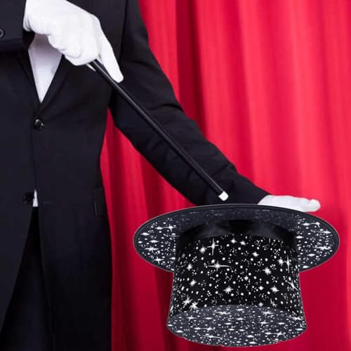 Gorro mágico infantil accesorio de escenario plegable para magos y caballeros 6