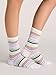 Ted Baker Women's 3 Pack Pattern Crew Dress Socks, White Traditional, OS