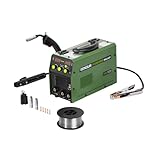 EENOUR 半自動溶接機 MIG140P 最大出力140A 100V・200V兼用 1台3役 ノンガスMIG·被覆アーク·LIFT TIGに対応 定格使用率60％ 板厚8mmまで ノンガス溶接機 アーク溶接機 電流·電圧·インダクタンス調整可能 液晶表示 軽量 インバーター搭載 家庭・業務両用 初心者やプロ向け 家具・雑貨のDIY 建設現場に大活躍