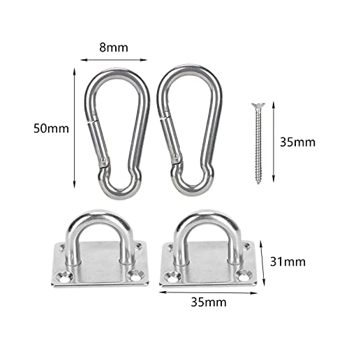 Deevoka Ceiling Anchor Buckle Wall Mounted Sturdy Stainless Steel Ceiling Hook For Swings #TOP4