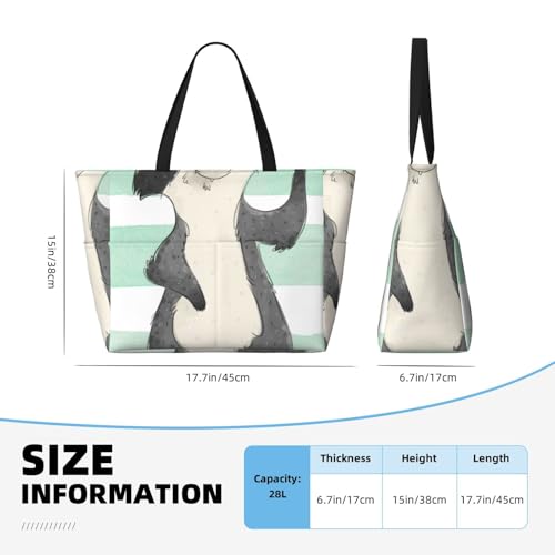Cute Raccoon Print Beach Pool Bags Tote For Women Ladies Large Gym Tote Carry On Bag For Weekender Travel Waterproof4