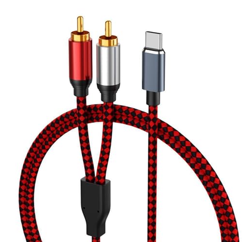 Cable USB C a 2RCA estéreo ideal para escuchar la música de tu tablet en el cine en casa