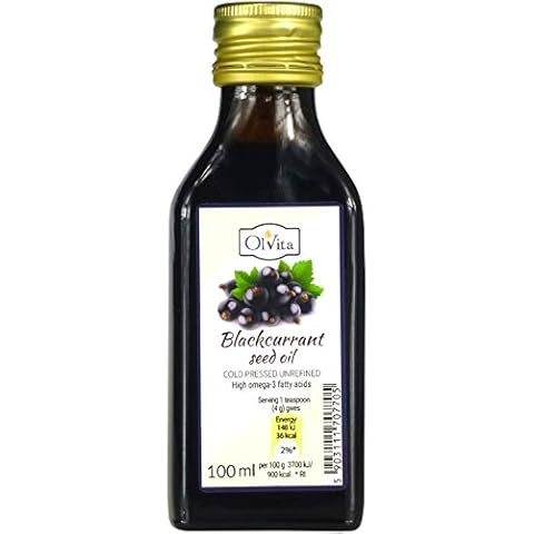 Blackcurrant Seed Oil, Cold-Pressed and Crude Ol'Vita (100 ml) Cover
