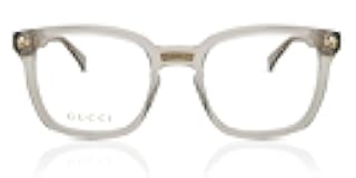 Rectangular Eyeglasses GG0184O 005 Transparent Gray 50mm 0184