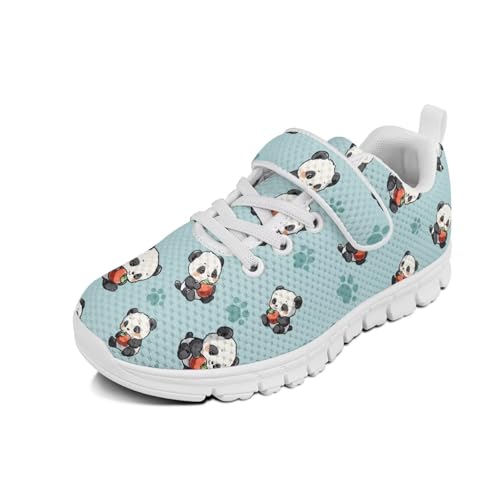 Unisex-Child Boys Girls Shoes Anti-Skid Tennis Sneakers Outdoor Casual Kids Shoes Running Shoes Little Kid Panda Dog Paw Pattern