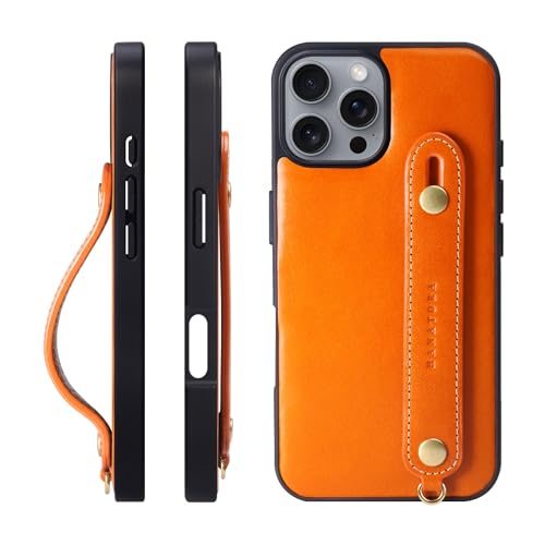 HANATORA for iPhone 16ProMax �P�[�X �{�v �ϏՌ� �w�ʃx���g �X�g���b�v�����O �X�}�z�P�[�X �X�}�z �X�^���h�@�\ �l�b�N�X�g���b�v �t�� �C�^���A�����U�[ �M�t�g �}�O�l�b�g�Ȃ� �I�����W TGH-16ProMax-Oran