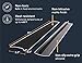 Linda’s Essentials Silicone Stove Gap Covers (2 Pack), Heat Resistant Oven Gap Filler Seals Gaps Between Stovetop and Counter, Easy to Clean Stove Gap Guard (21 Inches, Black)