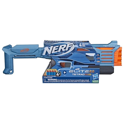 Nerf Elite 2.0 Tetrad QS-4 Blaster Review Includes Darts and 4 Barrel Fun - Image 3
