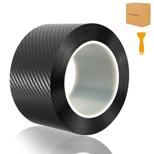 Aochinmoto Upgraded carbon fiber wrap,door sill protector,car door protector edge guards,car vinyl wrap,Vinyl Automotive Protection Film,Anti-Collision Fits for car Truck SUV Motorcycle (2.7In x 33Ft)