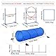 VEVOR Agility Set Hunde, 5-teiliges Set mit verstellbaren hohen Hürden, 6 Slalomstangen, Tunnel, Sprungring, Pausenbox, Pfeife, Faltbarer Schüssel, Hindernisparcours-Set mit Aufbewahrungstaschen