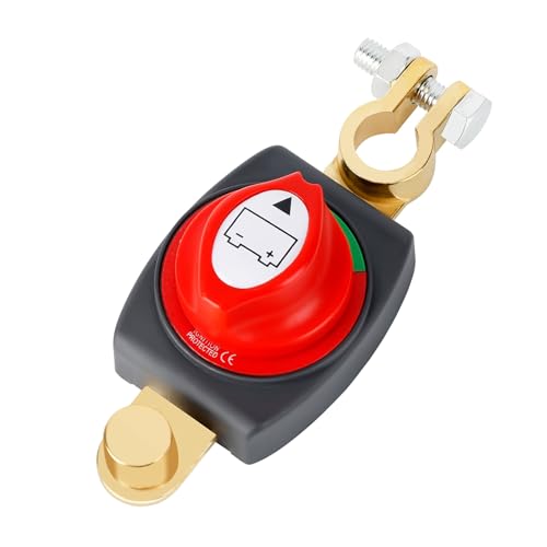 1PCS Interruptor de separación de batería，12V 24V 48V Interruptor de Batería,Interruptor de batería para Coche, Interruptor Principal Impermeable para Coche, Moto, Barco Marino
