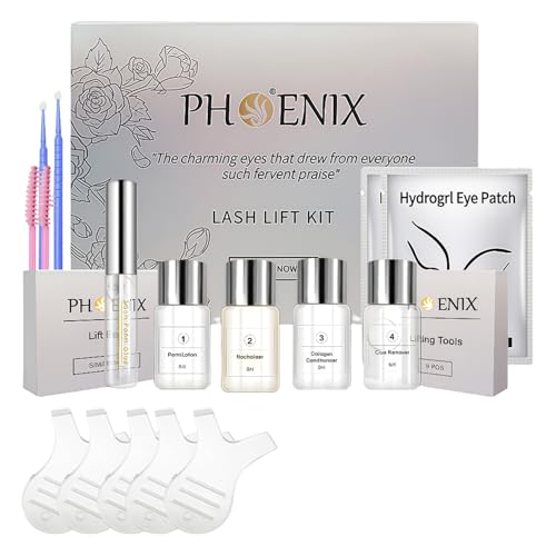 Lifting Pestañas Kit Profesional, Lash Lift Kit - Efecto Cejas y Pestañas Rizadas y Definidas, Resultados Naturales, Ideal para Salón y Uso en Casa, Fácil Aplicación