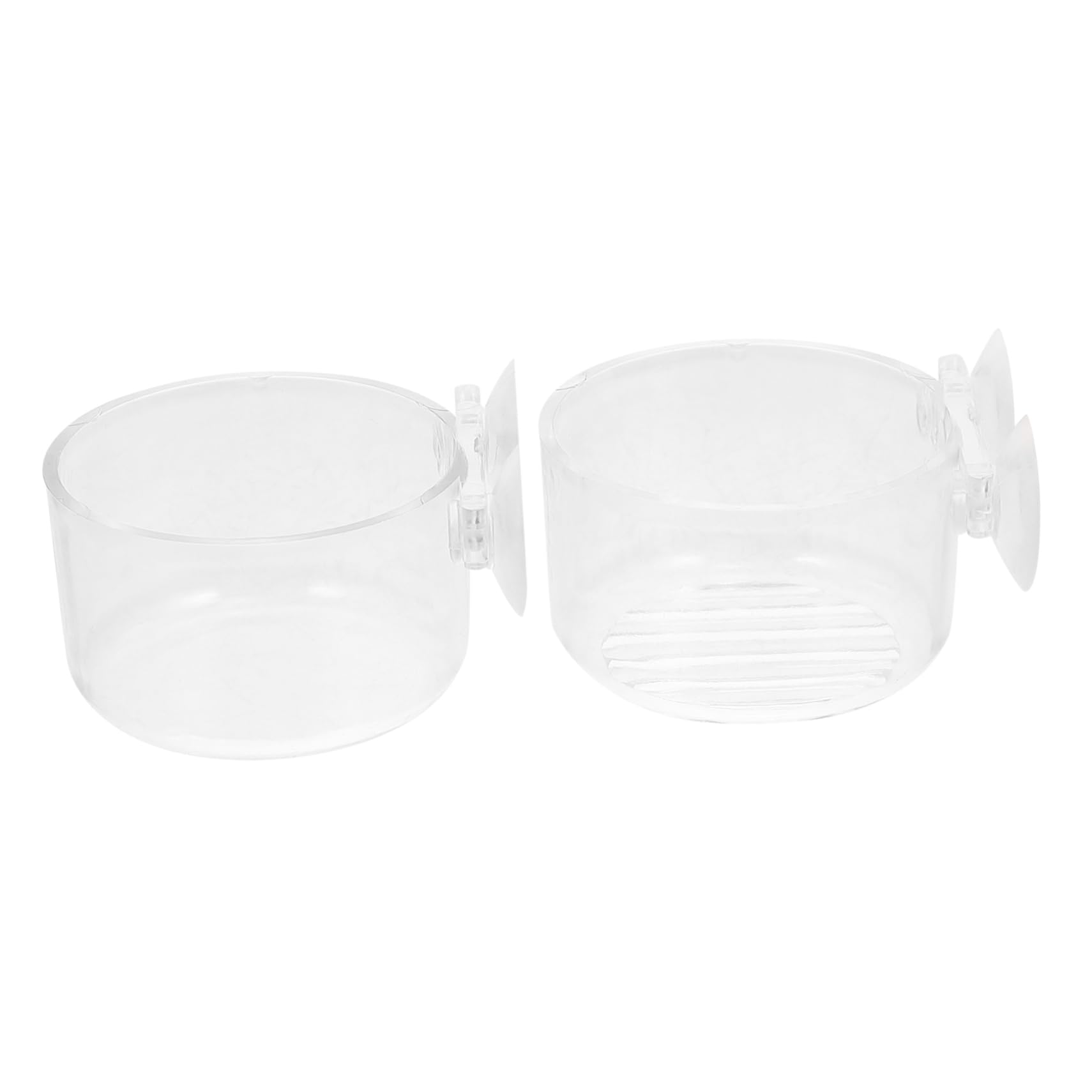 CIYODO Red Mini Shape Fish Feeder Feeding Cup Fish Tank Container for Animal Food Dispenser