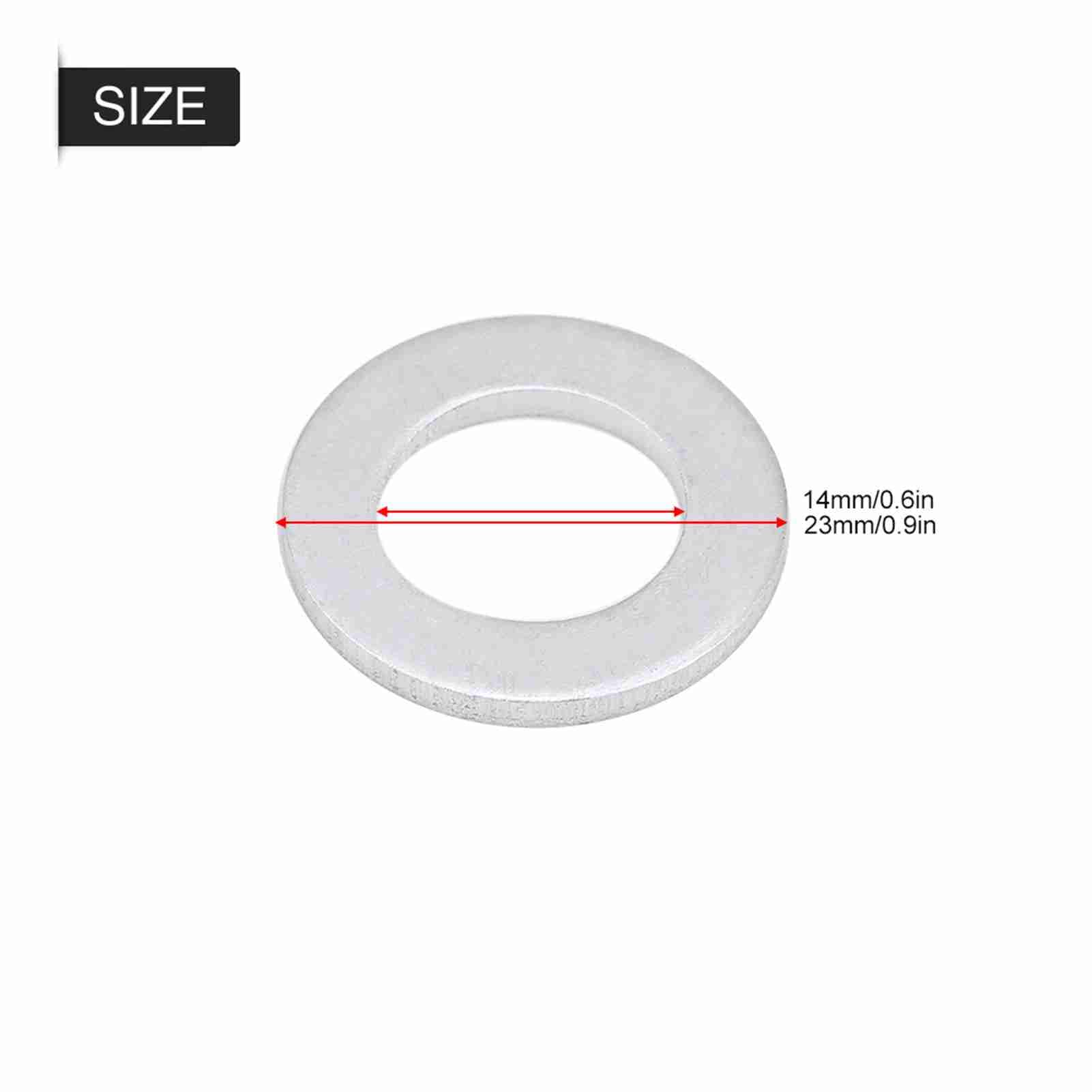 Paquete de 10 Juntas de drenaje de aceite de aluminio Kit de juntas de arandela 14MM joint vis de vidange moto v-strom
