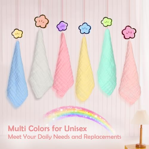 Orighty ORT-JY051 Muslin Baby Washcloths Pack Of 6 thumb #3