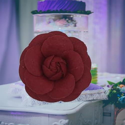 Image of Camellia Hair Clip and Brooch Pin for Women Dainty Flower Broochs Lapel Pins Designer Inspired Camellia Peony Rose Brooches Flower DIY Clothing Shoes Hats Accessories Wedding Party Dance Banquet Dress Suit Ceremony Jewelry Accessories